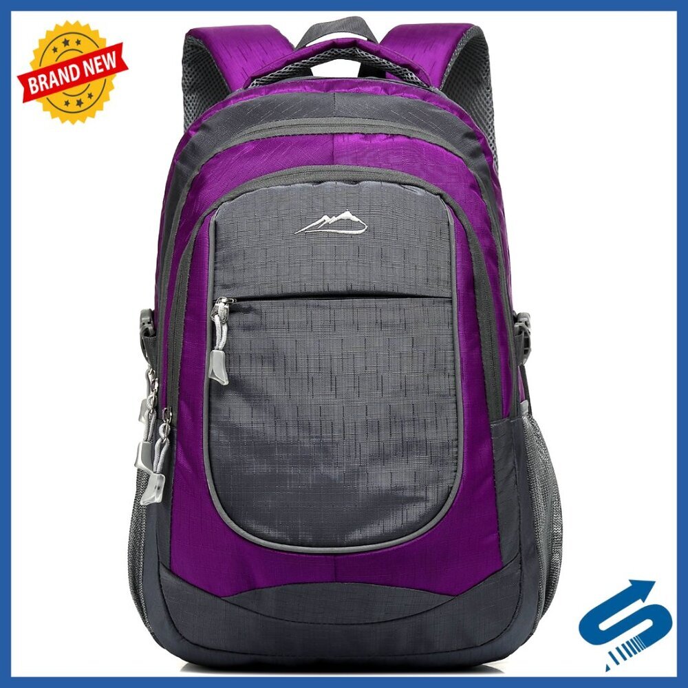Sturdy Laptop Backpack Multi Compartment Travel Business Hiking Reflective